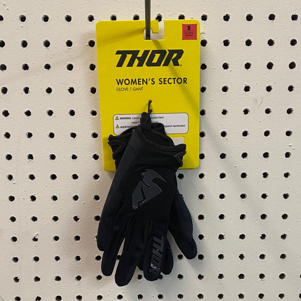 Thor Women's Sector Black Gloves